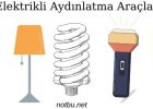 Elektrikli aydınlatma araçları